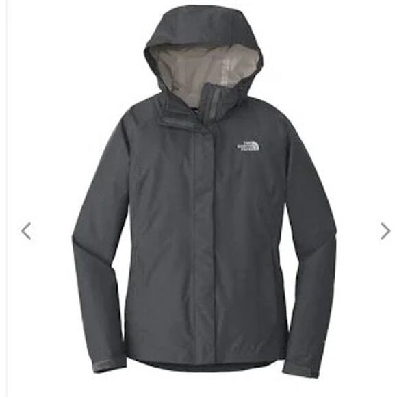 NEW The North Face Girl's 18 XL Resolve Reflective Jacket Hood Rain Wind Gray - Picture 1 of 13
